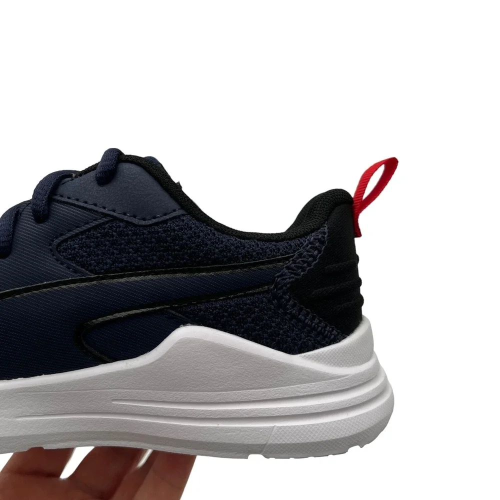 Puma Youth Boys Running Shoes Size‎ 2 Navy Blue Lightweight Lace Up Sneakers